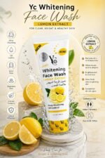 YC Whitening Face Wash with Lemon Extract, 100 ml | Deep Cleansing, Oil Control, Acne Care, Brightens Skin, All Skin Types - Image 2