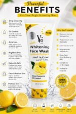 YC Whitening Face Wash with Lemon Extract, 100 ml | Deep Cleansing, Oil Control, Acne Care, Brightens Skin, All Skin Types - Image 5