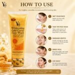 YC Whitening Gold Caviar Face Wash Rejuvenating Treatment Whiten and Moisture Gentle Cleansing Glowing Face 100 ml Face Wash for Men - Image 4