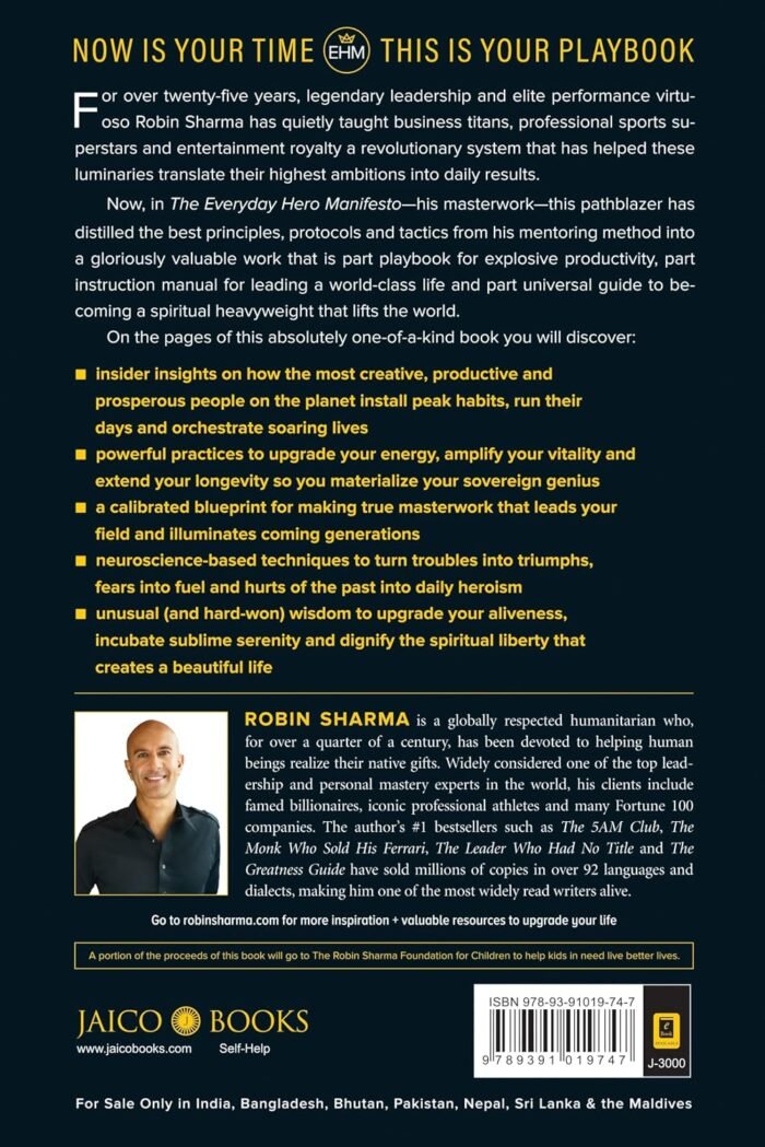 The Everyday Hero Manifesto, by Robin Sharma, Paperback - Image 2