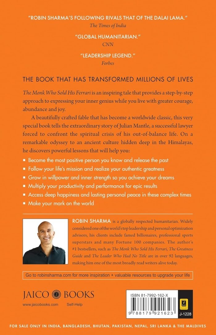 The Monk Who Sold His Ferrari, by Robin Sharma, Paperback - Image 2