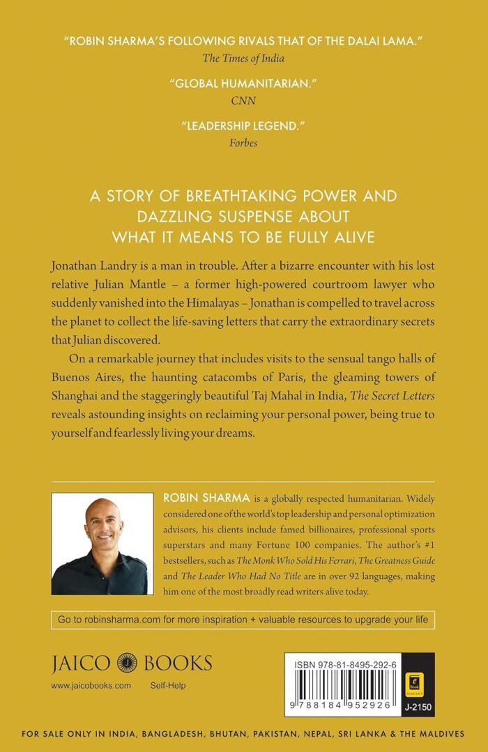 The Secret Letters, Robin Sharma, Paperback - Image 2