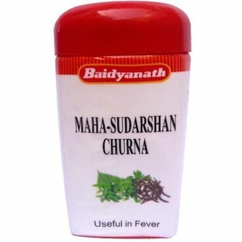 Baidyanath-Ayurvedic-Maha-Sudarshan-Churna.jpg Baidyanath Ayurvedic Maha Sudarshan Churna/Powder 100gm for fever care - Image 1