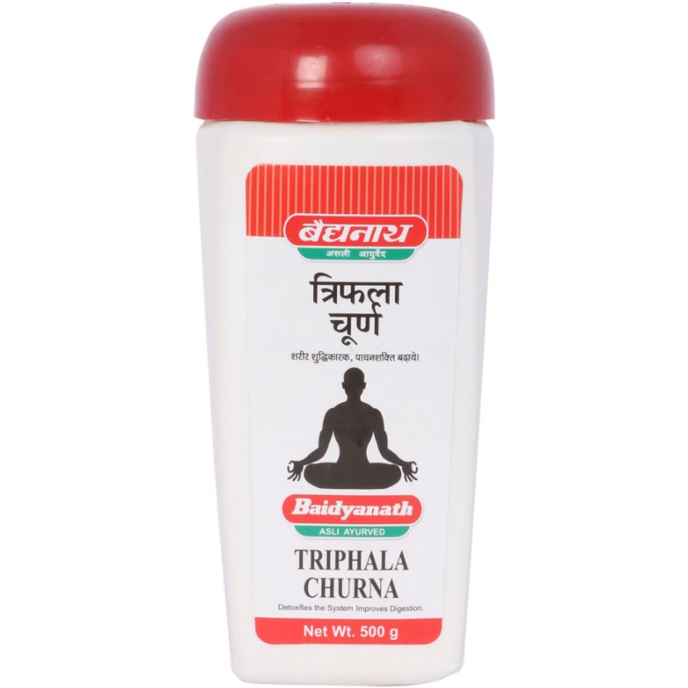 Baidyanath-Triphala-Churna-500g-1.jpg Baidyanath Triphala Churna (500g) For Constipation and Digestive Problems - Image 1