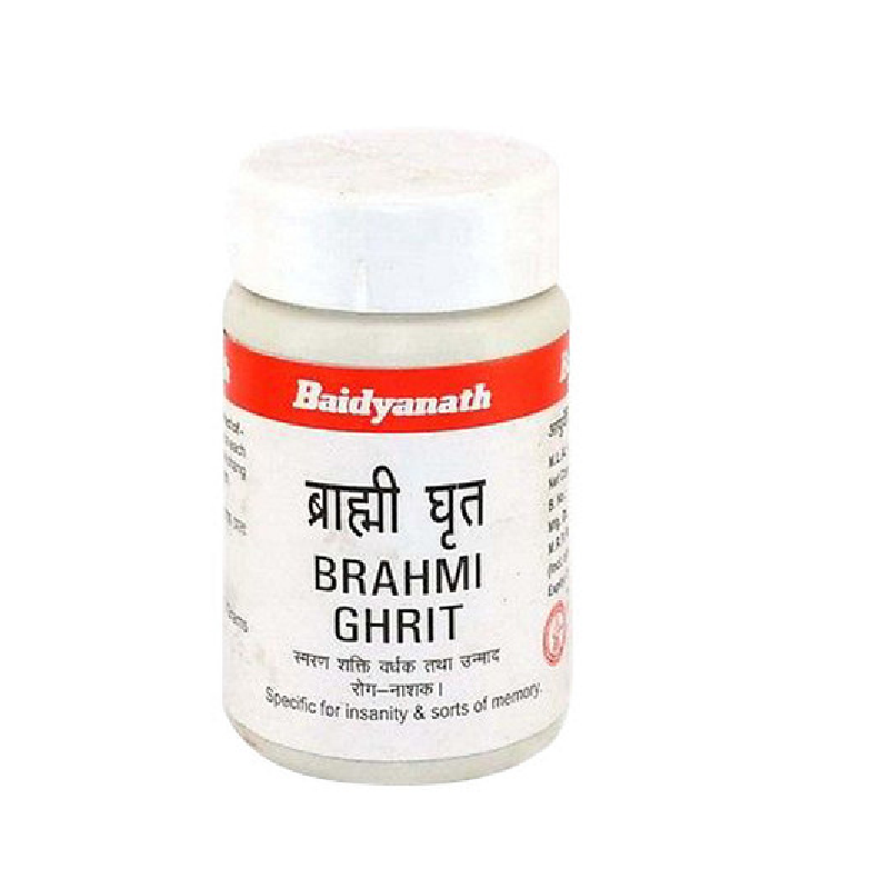 Brahmi-Ghrit.png Baidyanath Brahmi Ghrita (100g) for constipation, memory disorders - Image 1