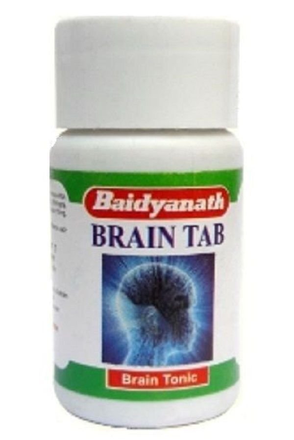 Brain-Tab.jpg Baidyanath Brain Tab 50 depression fever care - Image 1