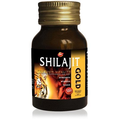 Dabur Ayurvedic Shilajeet Gold (20caps) for boost stamina, strength, and energy