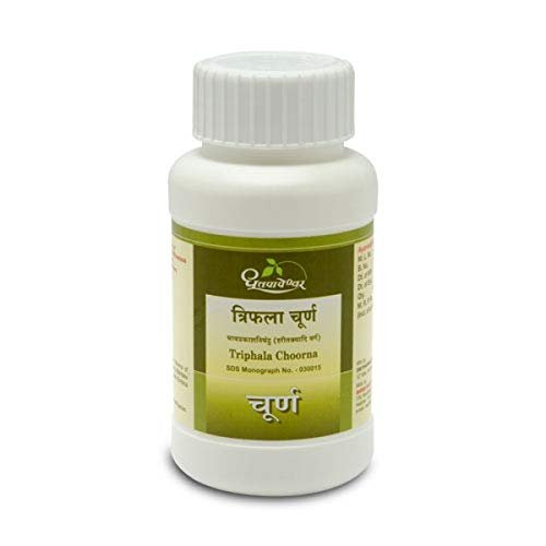 Dhootapapeshwar-Triphala-Choorna-60-gm.jpg Dhootapapeshwar Triphala Choorna 60 gm for digestive troubles, constipation - Image 1