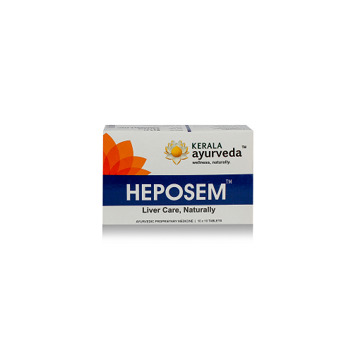 Heposem_Tablet_1_500x500.png Kerala Ayurveda Heposem Tablet 100 Nos for liver damage - Image 1