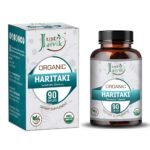 Just Jaivik Organic Haritaki Tablets 750mg 90 Tablets For healthy gut, healthy digestion, constipation