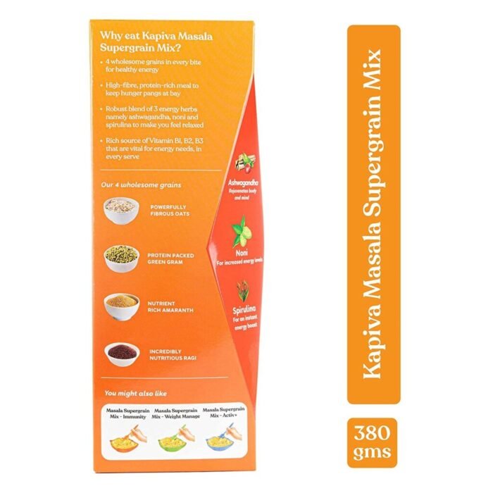 Kapiva Masala Supergrain Mix Weight Management 380 Gms for boosting immunity - Image 3