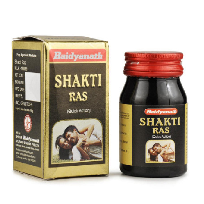 Shakti-ras.png Baidyanath Shakti Ras Capsule (20caps) for energy , vitality physical strength and sexual health - Image 1