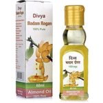 Patanjali Divya Badam Rogan oil 60 ml, Headache, stress, tiredness, weak memory, constipation, haircare, skincare